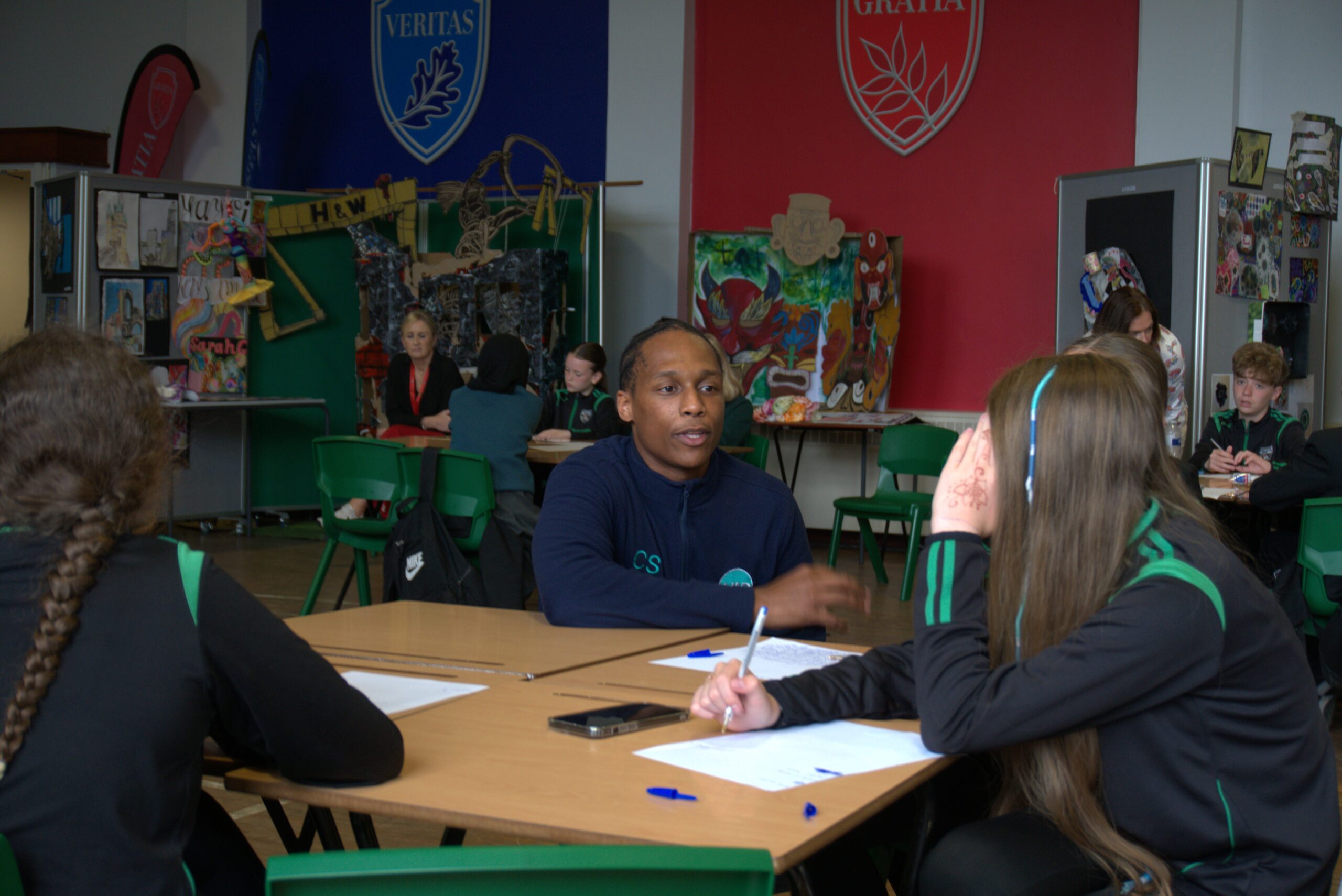 Carlos and Attendance workshop with Pupils